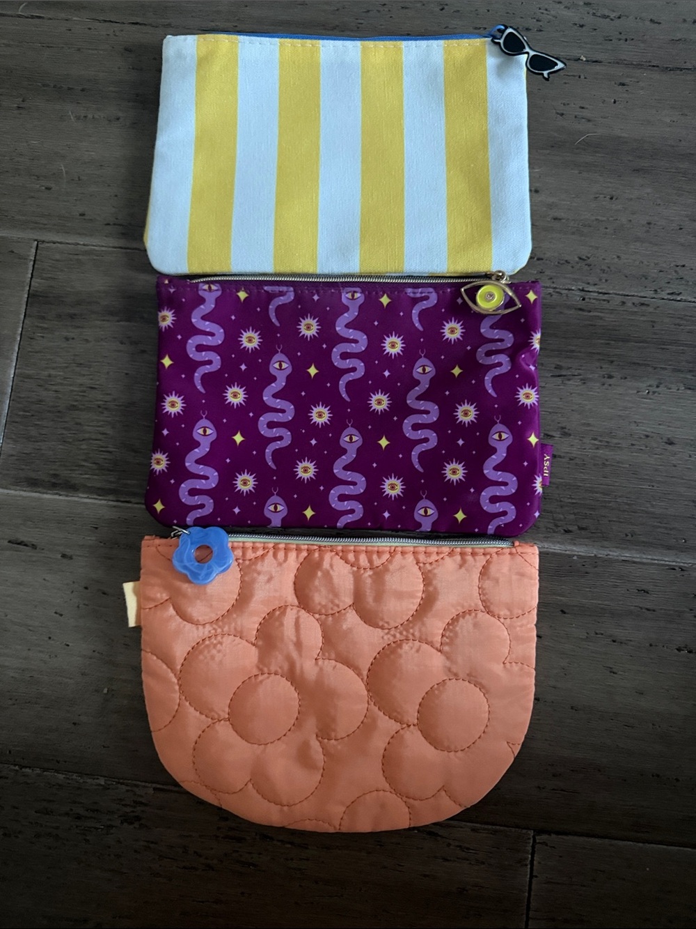 Set of 3 cosmetic bags